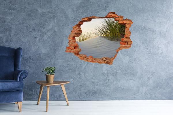 3D wall hole Dune in the sunset light