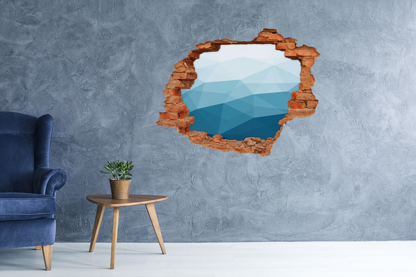 Hole wall sticker The underwater world in the hole