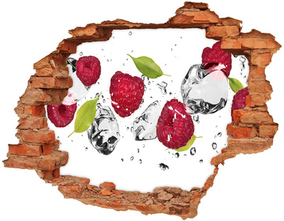 Hole in the wall decal Fruit paradise with ice