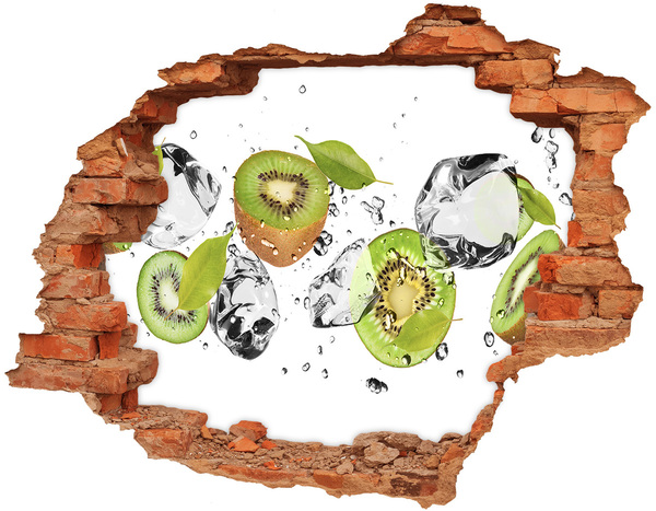 Hole in the wall sticker Fruit paradise with ice