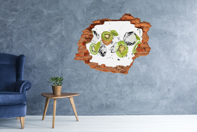 Hole in the wall sticker Fruit paradise with ice