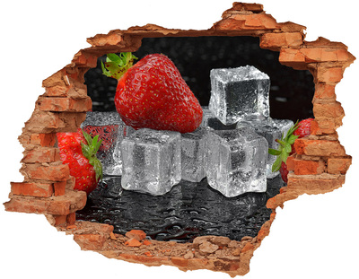 3D wall hole Ice strawberries