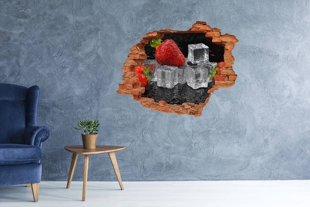 3D wall hole Ice strawberries