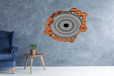 3D wall hole wallpaper Ornaments circle