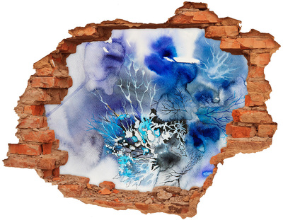 Hole wall sticker The underwater world in the hole