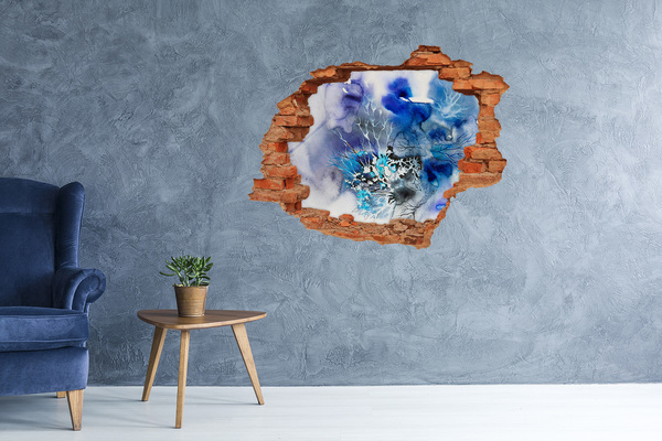 Hole wall sticker The underwater world in the hole
