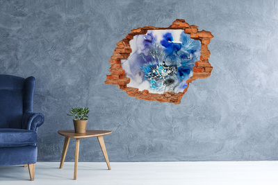 Hole wall sticker The underwater world in the hole