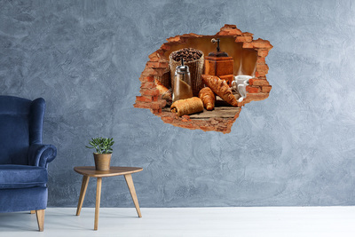 Hole in the wall decal Breakfast