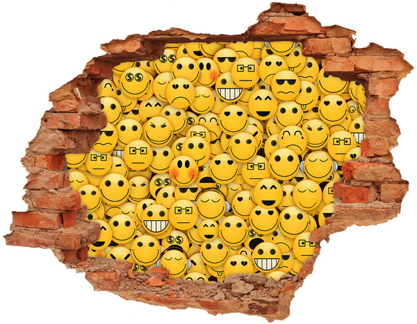 Hole in the wall decal Emoticons