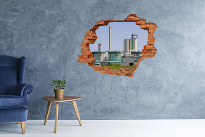 Hole in the wall sticker Biogas plant