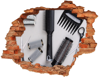 Hole in the wall decal Hairdresser