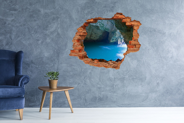 Hole in the wall sticker Sea cave