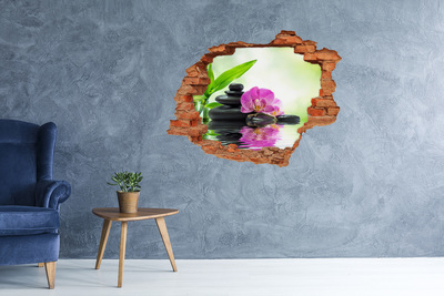 Hole wall sticker Orchid