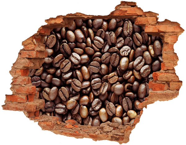 Hole wall sticker Coffee beans