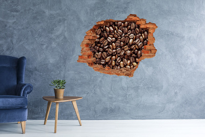 Hole wall sticker Coffee beans