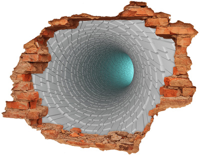 Hole wall sticker 3D tunnel