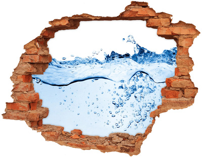 Hole in the wall sticker Water