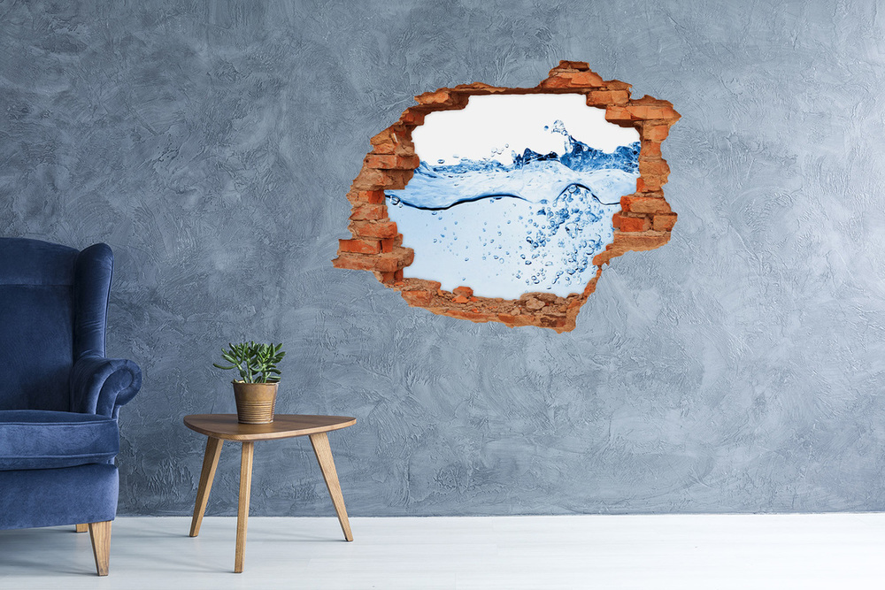 Hole in the wall sticker Water