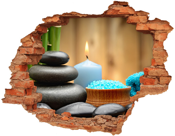 Hole wall sticker Relaxing spa corner
