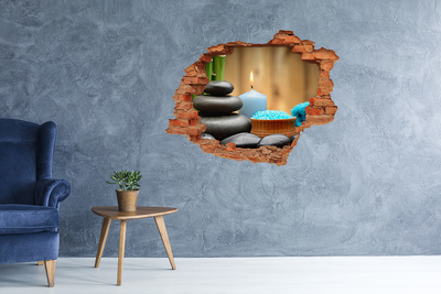 Hole wall sticker Relaxing spa corner