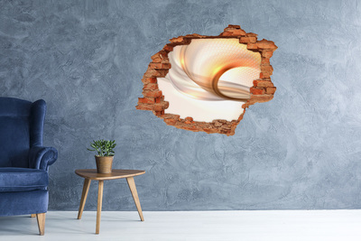 3D wall hole wallpaper Modern interior design