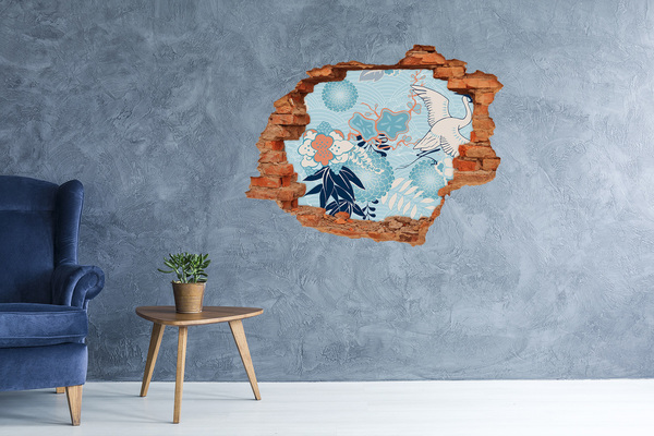 3D wall hole The underwater world of corals