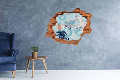 3D wall hole The underwater world of corals