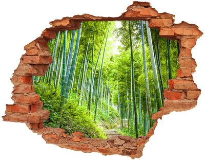 Hole wall sticker Bamboo forest