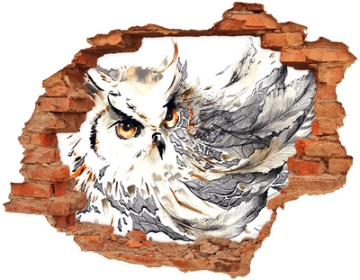 Hole in the wall decal An owl in flight