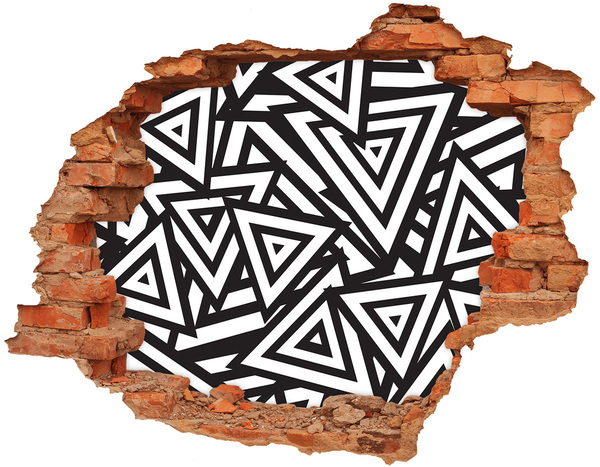 Hole in the wall sticker Abstract geometric patterns