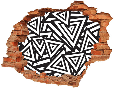 Hole in the wall sticker Abstract geometric patterns