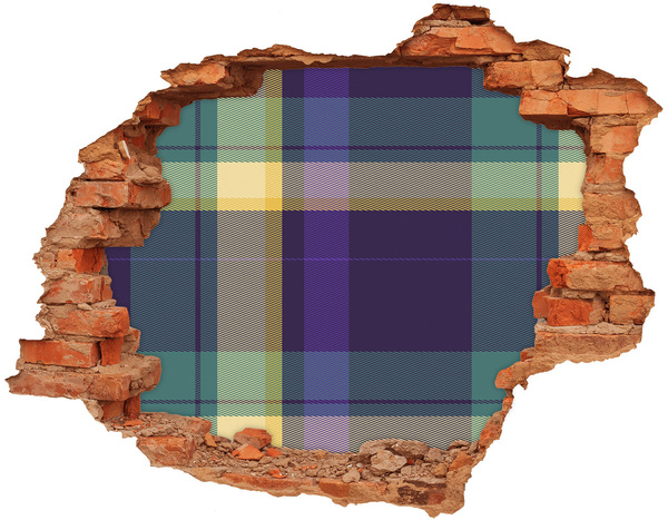 3D wall hole Checkered pattern on the wall