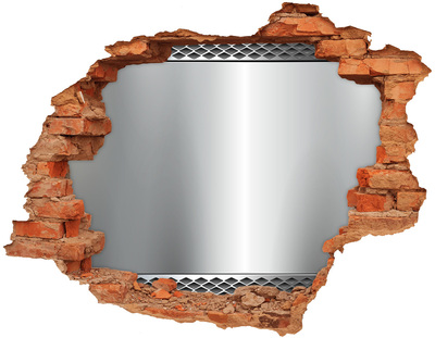 Hole in the wall sticker Metal background