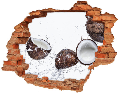 3D wall hole Coconut refreshment in water