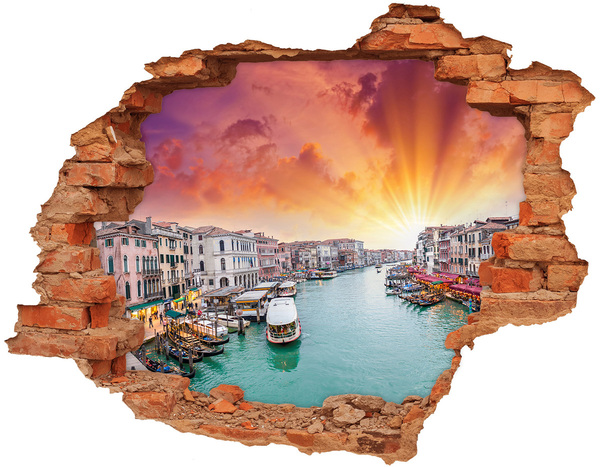 Hole in the wall sticker Venice at sunrise