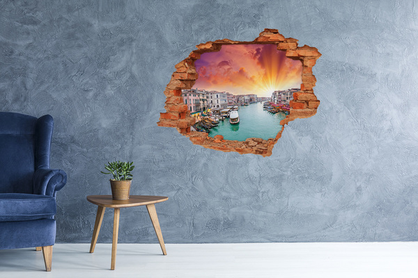 Hole in the wall sticker Venice at sunrise
