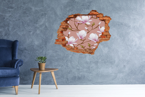 Hole wall sticker Magnolia