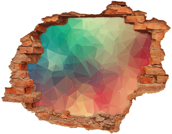 Hole wall sticker Geometric background