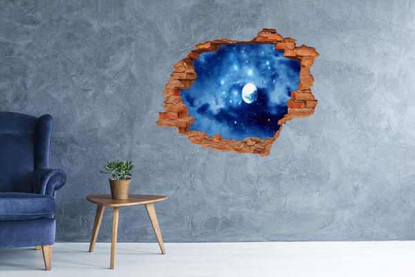 Hole in the wall sticker full moon