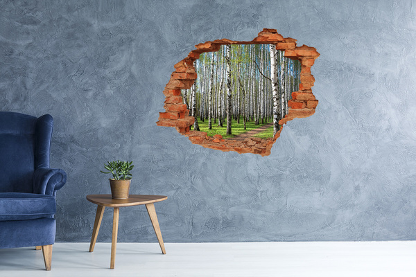 Hole in the wall sticker Forest Oasis