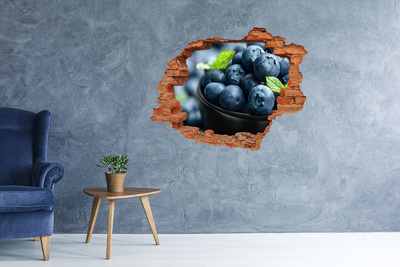 Hole wall sticker Blueberries in a Hole in the Wall