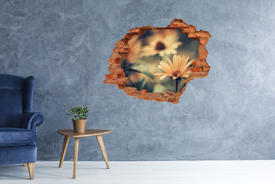 Hole wall sticker Spring flower