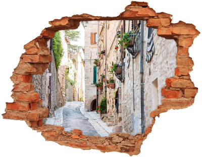 3D wall hole A charming town in Italy
