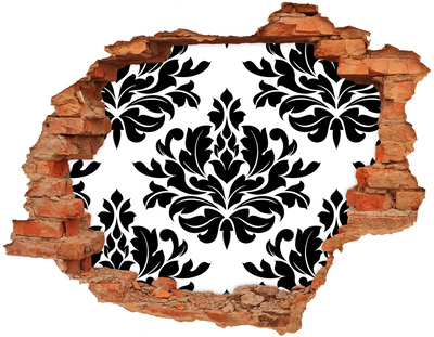 Hole wall sticker Baroque style pattern