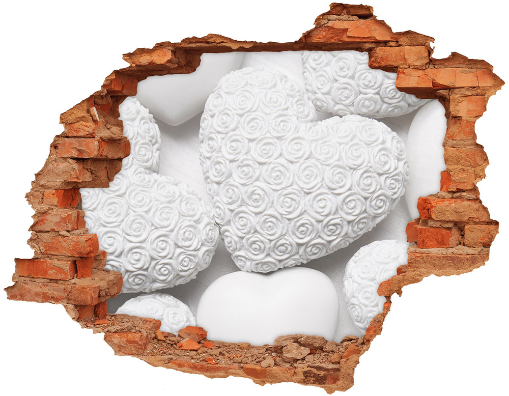 Hole in the wall sticker White background