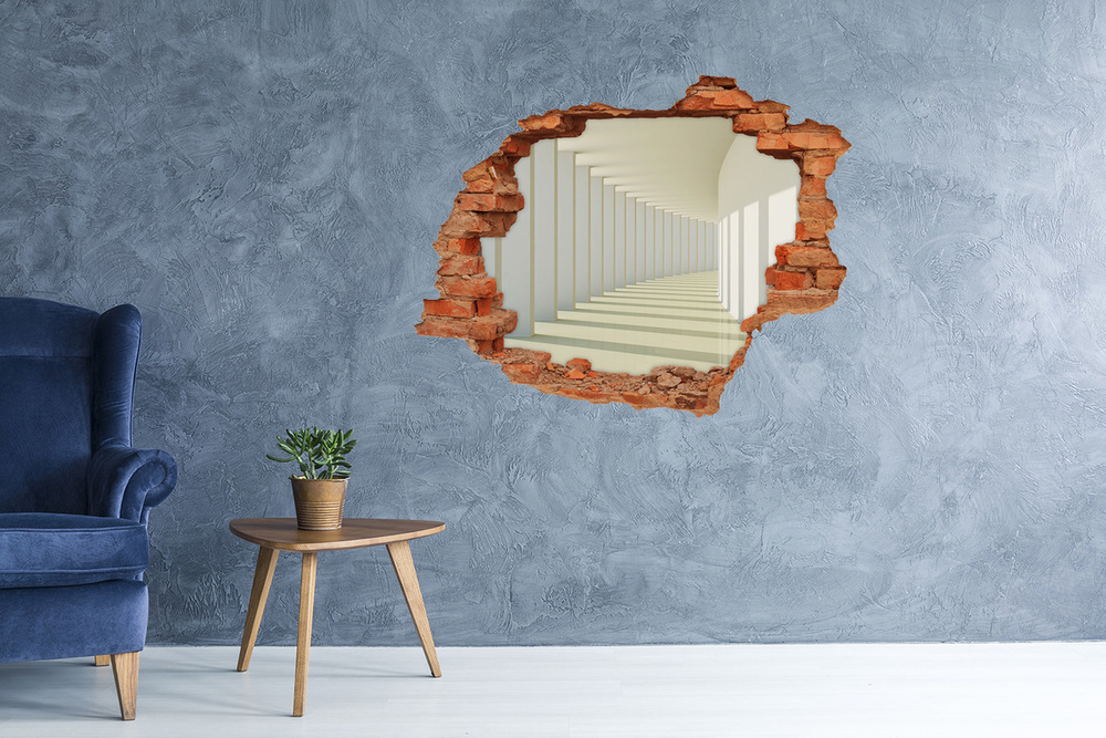 Hole wall sticker Corridor