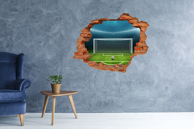 Hole in the wall decal The football stadium behind the hole in the wall