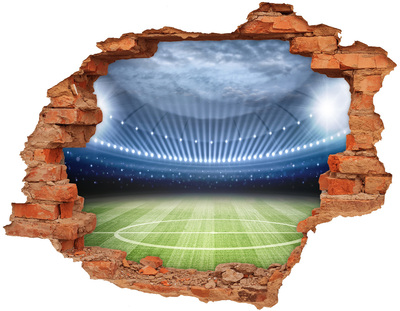 Hole in the wall decal The football stadium in action