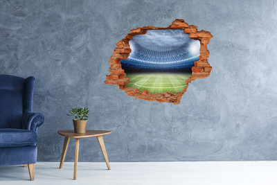 Hole in the wall decal The football stadium in action