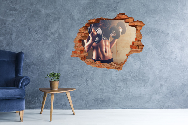 Hole wall sticker Muscle structure